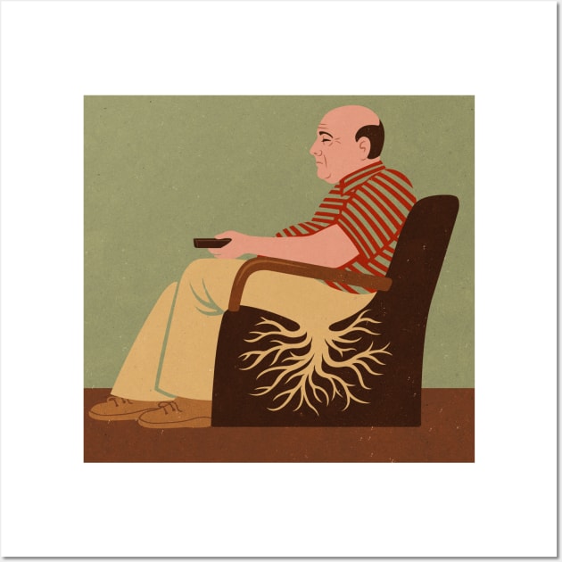 Root Chair Wall Art by John Holcroft